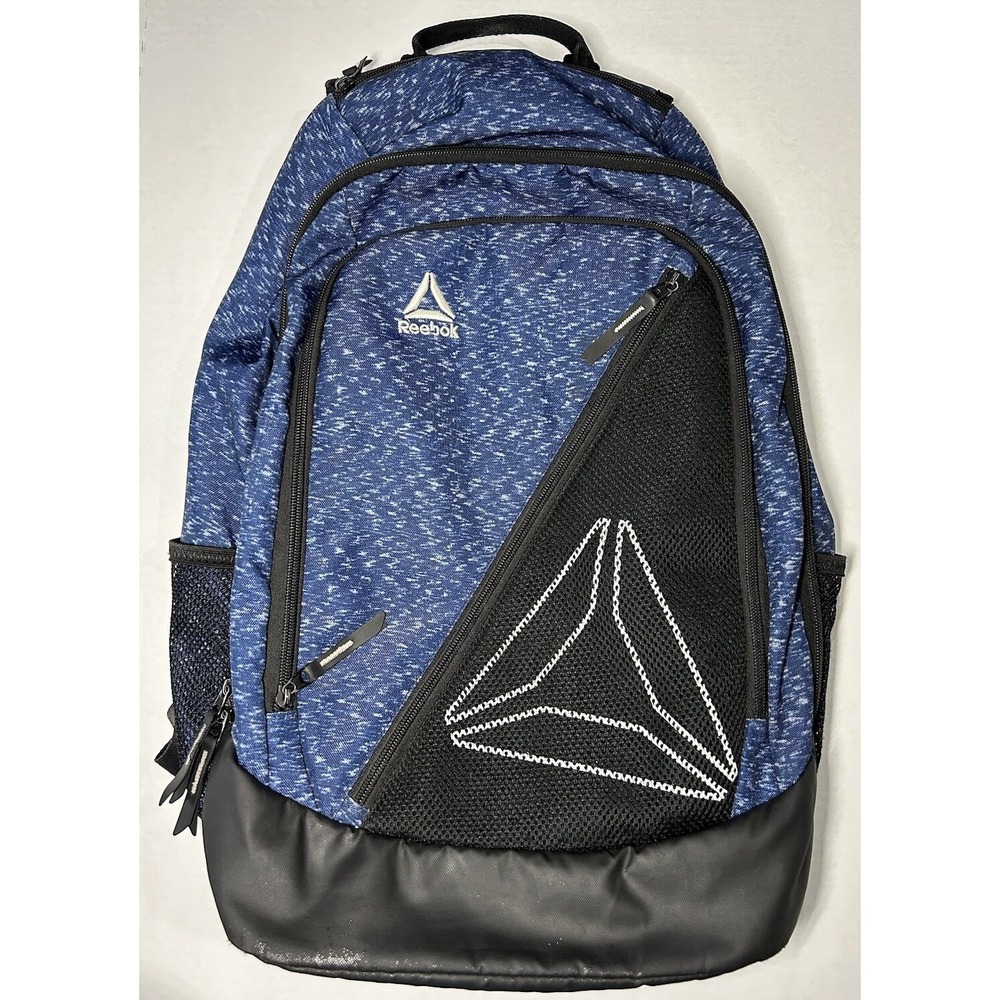 Reebok Blue Black Water Resistant Comfort Straps Backpack Padded
